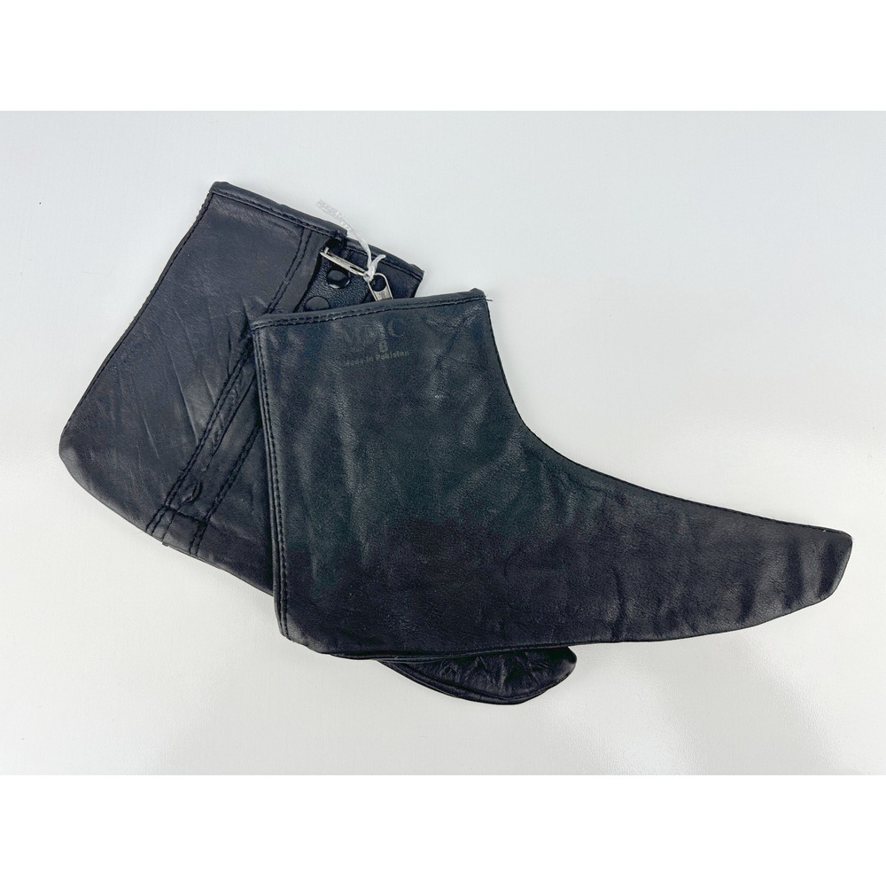 MMC Khuffain Khuff Black Leather Prayer Socks‎ Sz 8 Zipper Snap Multan Pakistan